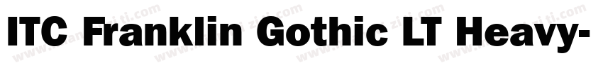 ITC Franklin Gothic LT Heavy字体转换